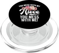 Tu t'en Prends à ma nièce, tu Te moches de Moi, Oncle Humor PopSockets PopGrip pour MagSafe