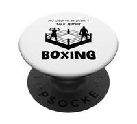 Tu Veux Que j'écoute Parler de Boxing Funny PopSockets PopGrip Adhésif