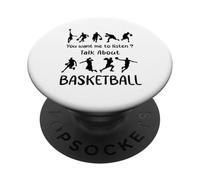 Tu Veux Que j'écoute Parler d'humour de Basket-Ball PopSockets PopGrip Adhésif