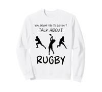 Tu Veux Que j'écoute Parler d'humour de Rugby Sweatshirt