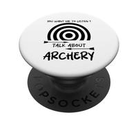 Tu Veux Que j'écoute Talk About Archery Funny PopSockets PopGrip Adhésif