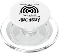 Tu Veux Que j'écoute Talk About Archery Funny PopSockets PopGrip pour MagSafe