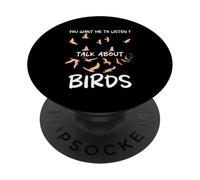 Tu Veux Que j'écoute Talk About Birds Funny Bird PopSockets PopGrip Adhésif