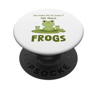 Tu Veux Que j'écoute Talk About Frogs Funny Frog PopSockets PopGrip Adhésif
