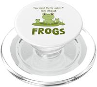 Tu Veux Que j'écoute Talk About Frogs Funny Frog PopSockets PopGrip pour MagSafe