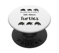 Tu Veux Que j'écoute Talk About Turtles Funny Turtle PopSockets PopGrip Adhésif