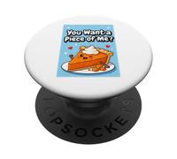Tu Veux Un Morceau de Tarte à la Citrouille PopSockets PopGrip Adhésif