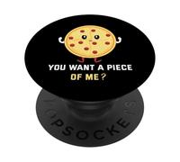 Tu Veux Une Paix de Moi Pizza PopSockets PopGrip Adhésif
