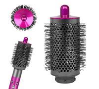 TUAKIMCE Grande brosse ronde pour accessoires Dyson Airwrap, plus grande brosse ovale ronde volumisante compatible avec Dyson Air Wrap, cheveux lisses, volumisants et bouclés, rose
