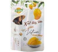 TUAN DAT - Mangue Séchée du Vietnam - Snack Naturel 100 g | Xoài Sấy Dẻo - mangue déshydratée moelleuse, certifiée Halal, sans arômes artificiels, sachet refermable