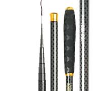 TUANZUN Canne a Peche,Canne a Peche au Coup Canne à pêche télescopique 2.7M/3.6M/4.5M/5.4M/6.3M/7.2M, matériel d'eau Douce(7.2 m)