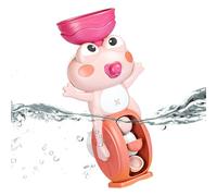 Tub Toys , Suction Cup Frog Waterfall Toy, 10.5x8.5x19cm/4.13x3.35x7.48 inches Sensory Bath for Age 3+ Boys Pool Travel Hotel Outdoor Fun Abs 110g Gift Boy Who Love Water Play