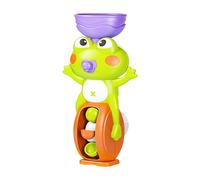 Tub Toys - Waterfall Bathtub Frog Toy, Suction Cup Floating Water Game, Educational Sensory Play for Boys Girls Age 3+, Home Pool Travel Hotel Outdoor, Bath Toy, 4.13x3.35x7.48 inches
