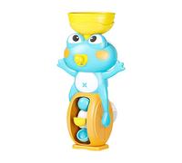 Tub Toys, Waterfall Bathtub Game, Frog Shape Suction Cup, Interactive Educational Design, Compact and Lightweight, for Age 3+ Boys Sensory Play Home Pool Travel Hotel Outdoor,4.13x3.35x7.48 inches
