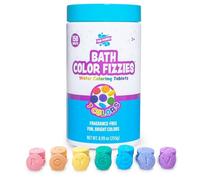 Tub Works® Couleurs Pétillantes Pour Le Bain, 150 pcs | Non Toxique Et Sans Parfum | Pastilles Pétillantes De Couleur Pour Le Bain Pour Enfants | Créez Des Couleurs De Bain | 7 Couleurs De Pastilles