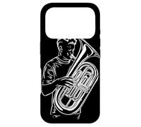 Tuba Boy Esquisse d'instrument de cuivre pour garçons Coque pour iPhone 17 Pro