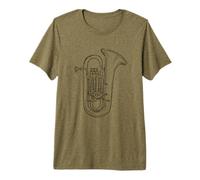 Tuba Brass Player Musique Classique T-Shirt Haut de Gamme