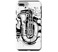 Tuba Comic Look Brass Player Leçons de musique Coque pour iPhone 7 Plus/8 Plus