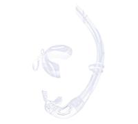 Tuba de natation avec boucles suspendues, pliable, flexible, enroulable en silicone, plongée libre et tuba avec boucles de suspension