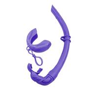 Tuba de natation avec boucles suspendues, pliable, flexible, enroulable en silicone, plongée libre et tuba avec boucles de suspension