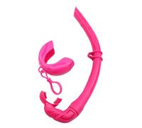 Tuba de natation avec boucles suspendues, pliable, flexible, enroulable en silicone, plongée libre et tuba avec boucles de suspension