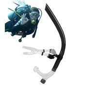 Tuba de Natation - Masque Complet en Silicone Transparent, Protection Ergonomique de la tête, Embout Anti-étranglement, Appareil respiratoire sous-, Ensemble Sangle réglable | Utilisation en plon