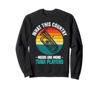 Tuba Design Marching Band Graphic Funny Tuba Player Sweatshirt