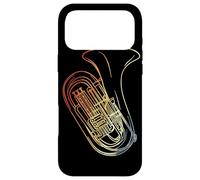 Tuba Esquisse de Style rétro Joueur de cuivres Coque pour iPhone 17 Pro Max