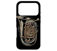 Tuba Esquisse Instrument de cuivre Coque pour iPhone 17 Pro