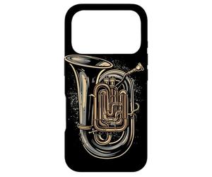 Tuba Esquisse Instrument de cuivre Coque pour iPhone 17 Pro