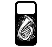 Tuba Esquisse Instrument de cuivre Musique Militaire Coque pour iPhone 17 Pro