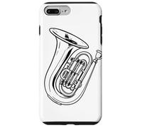 Tuba Esquisse Orchestre Instrument à vent Coque pour iPhone 7 Plus/8 Plus