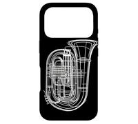 Tuba Esquisse Tubiste Musique Classique Coque pour iPhone 17 Pro