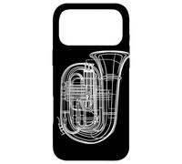 Tuba Esquisse Tubiste Musique Classique Coque pour iPhone 17 Pro Max