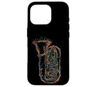 Tuba Instrument de Musique à Esquisse Coque pour iPhone 16 Pro