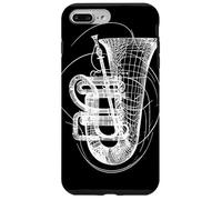 Tuba Line Art Brass Instrument Coque pour iPhone 7 Plus/8 Plus