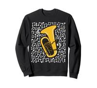 Tuba Notes de Musique Cuivres Orchestre Sweatshirt