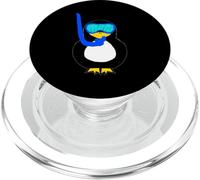 Tuba Pingouin plongée Tuba Eau Oiseau Plongeur plongée PopSockets PopGrip pour MagSafe
