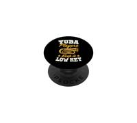 Tuba Players Keep It Low Key Jeu de Mots musicaux PopSockets PopGrip Adhésif