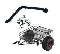 Tuba Safari En Nylon Noir Pour Traxxas Trx4 Defender D110 D90, Coque De Voiture Et Remorque En Métal