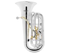 Classic Cantabile KT-30SR MardiBrass Tuba Bb en plastique argent, 2 kg | Modèle: KT-30, Accord: Bb, Corps: ABS plastique, Soudure et mécanisme: laiton, 4 pistons Perinet: acier inoxydable, 2 kg