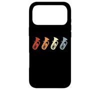 Tuba Vintage Esquisse Joueur de Cuivres Orchestre Coque pour iPhone 17 Pro Max