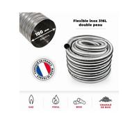 Tubage flexible inox double peau ø100 mm - 3 mètres