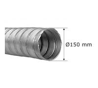 Tubage flexible simple peau inox Ø150 mm 210 cm