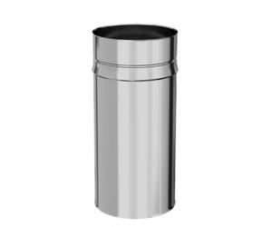 Tubage rigide inox 304 - simple paroi - longueur 33 cm - diamètre 180 mm TEN