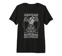 Tubaïque Tubaïque Tubist Vitruvian Man Leonardo Da Vinci T-Shirt Haut de Gamme