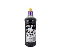 TUBAN Colle PVA pour Slime 500 ml - Colle pour Papier et Carton - Idéal pour Jouer - Sûr - Découpage - DIY - Scrapbooking - Colle Bricolage - Noir