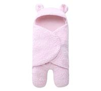 Tubayia Couverture pour bébé Swaddle - Gigoteuse pour nouveau-né - Couverture d'emmaillotage chaude (rose pour 3-6 mois)