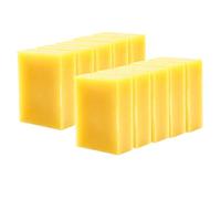 Tubayia Lot de 10 blocs de cire d'abeille naturelle pour bijoux, meubles, sols.