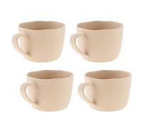 Tubayia Lot de 4 tasses à café en mélamine pour fête, camping, pique-nique (Kaki)